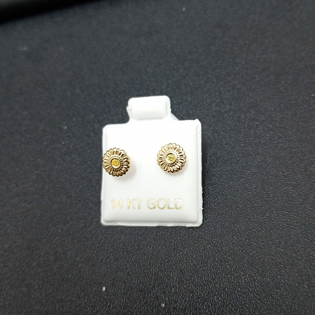 BROQUELES ORO 14K 1 (NUEVO)