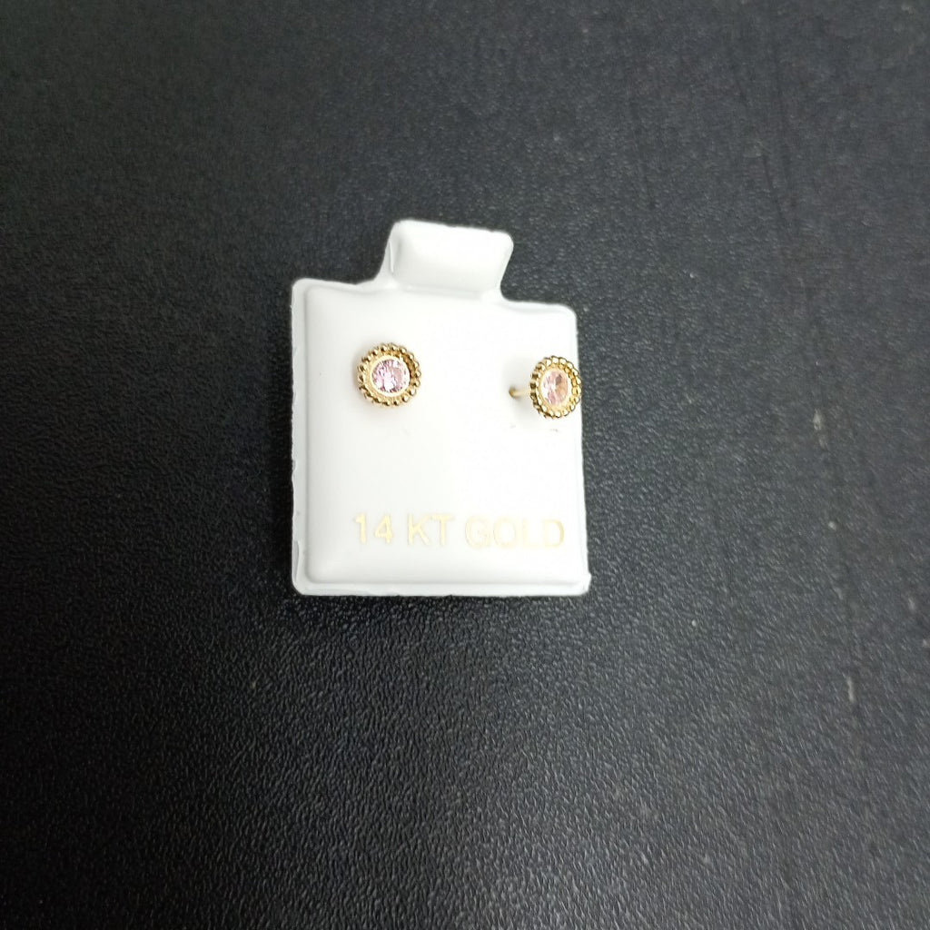 BROQUELES ORO 14K 1 (NUEVO)