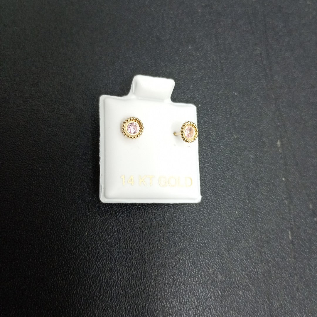 BROQUELES ORO 14K 1 (NUEVO)