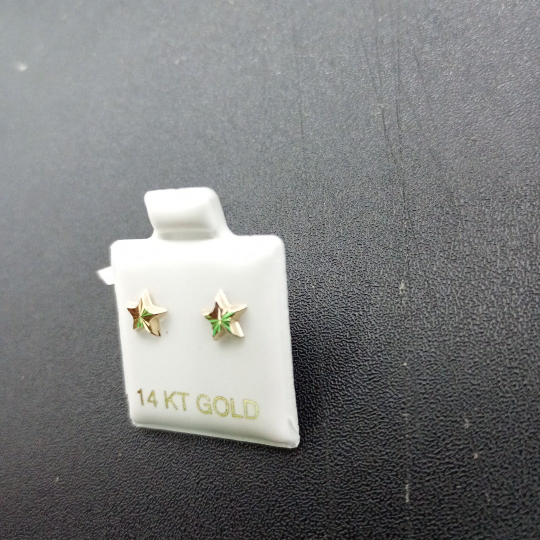 BROQUELES ORO 14K 1 (NUEVO)