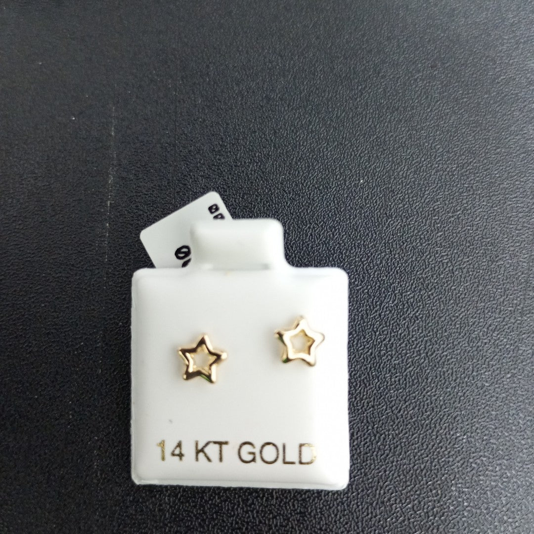BROQUELES ORO 14K 1 (NUEVO)