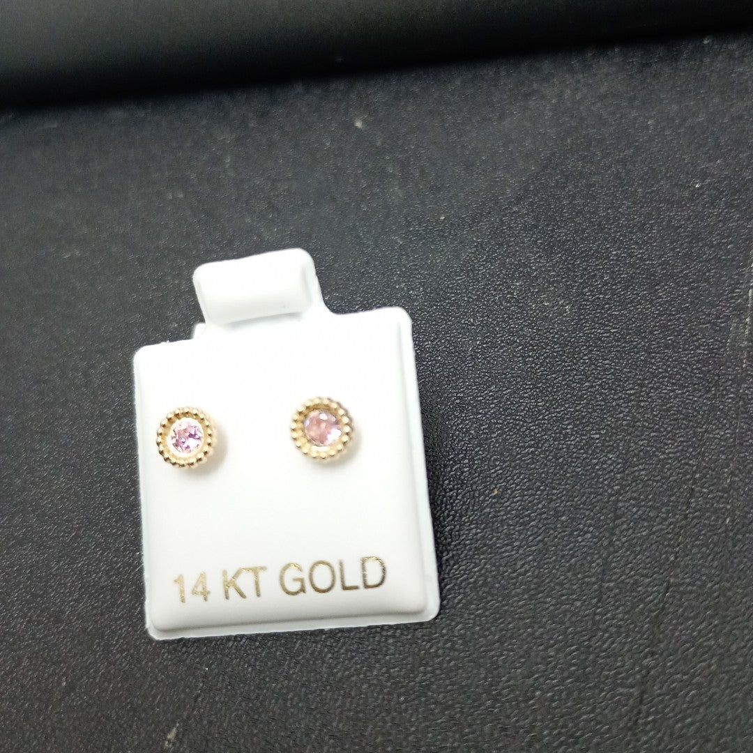 BROQUELES ORO 14K 1 (NUEVO)