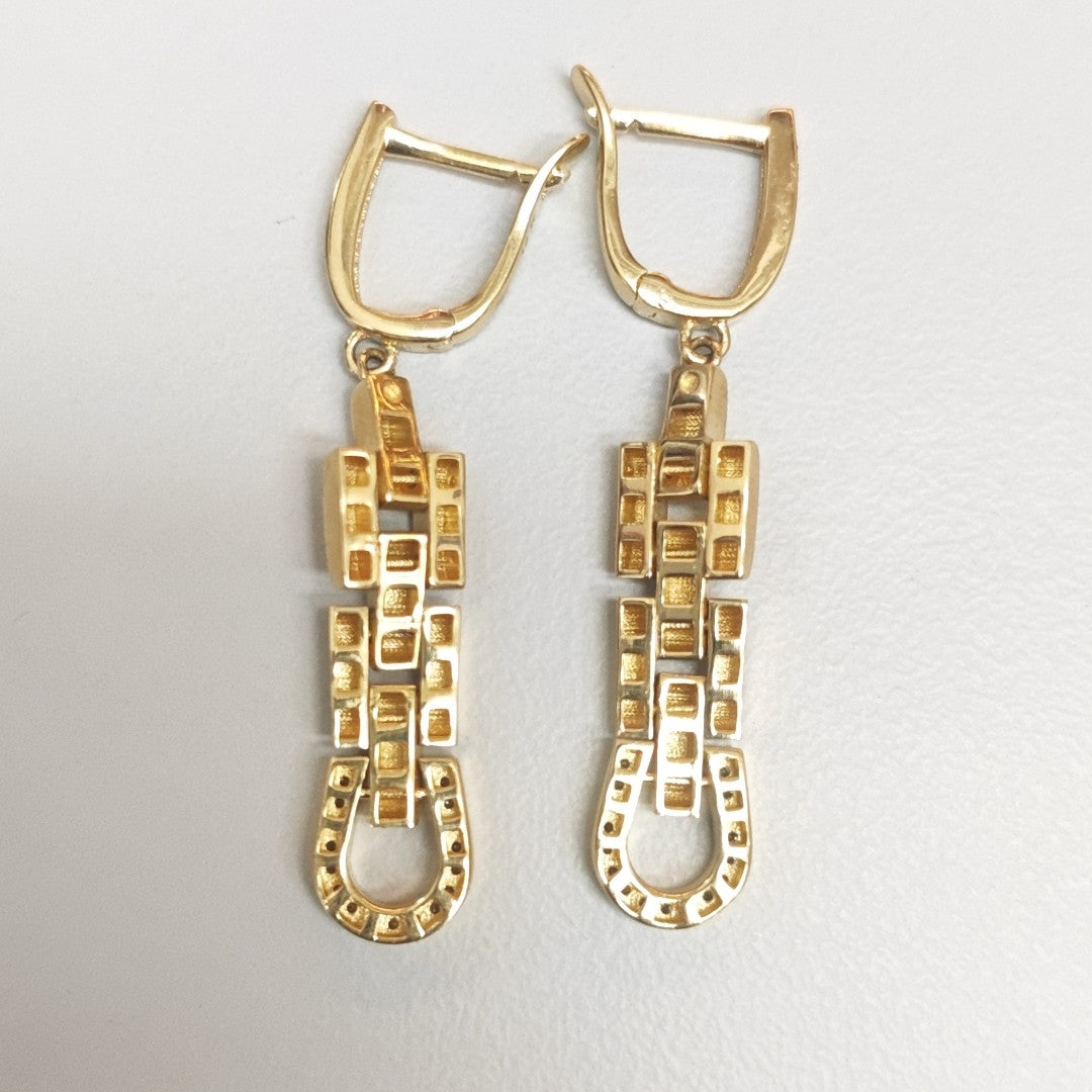 BROQUELES ORO 14K 7.2 (NUEVO)