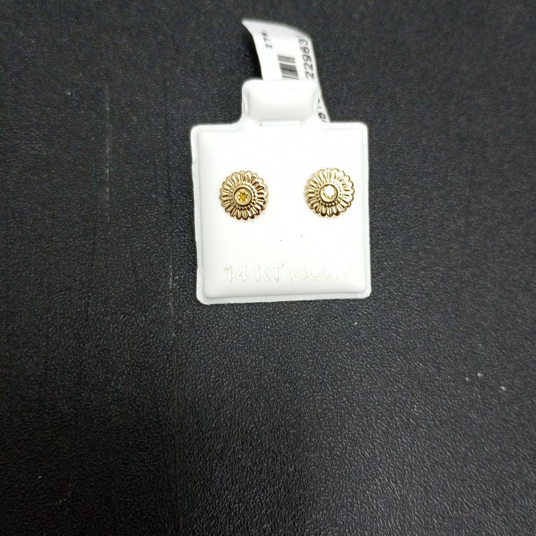 BROQUELES ORO 14K 1 (NUEVO)