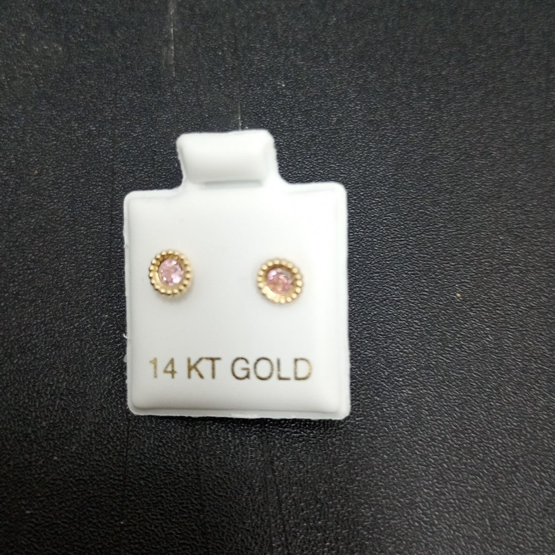 BROQUELES ORO 14K 1 (NUEVO)