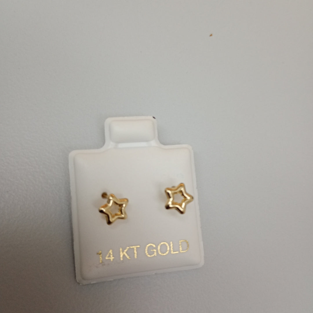 BROQUELES ORO 14K 1 (NUEVO)
