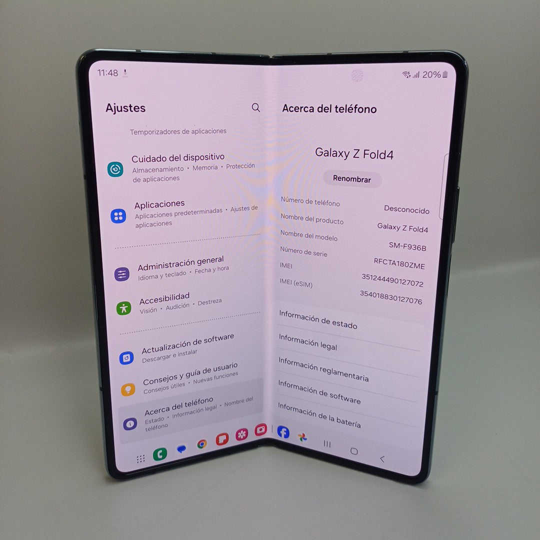 CELULAR SAMSUNG GALAXY Z FOLD 4 SM-F936B 512 GB 12 GB RAM (SEMINUEVO)