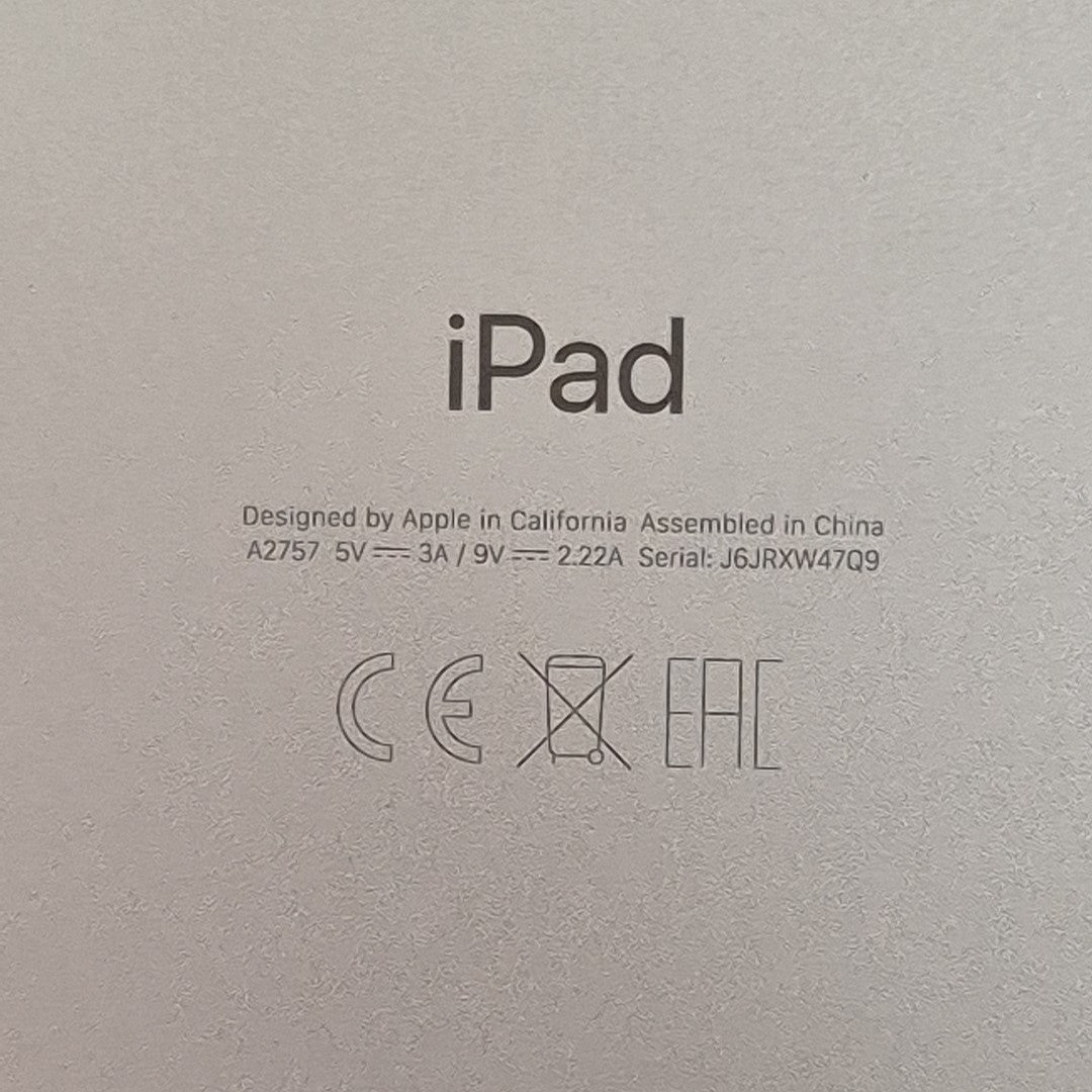 TABLETA APPLE IPAD 10 A2757 256 GB 4 GB RAM (SEMINUEVO)