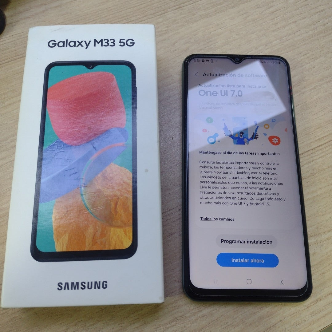 CELULAR SAMSUNG GALAXY M33 5G SM-M336B (2022) 128 GB 6 GB RAM (SEMINUEVO)