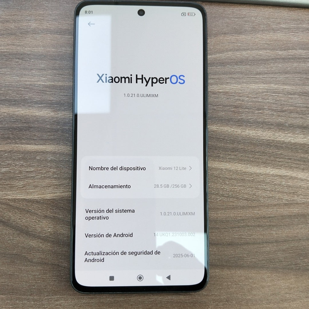 CELULAR XIAOMI 12 LITE 2203129G 256 GB 8 GB RAM (SEMINUEVO)