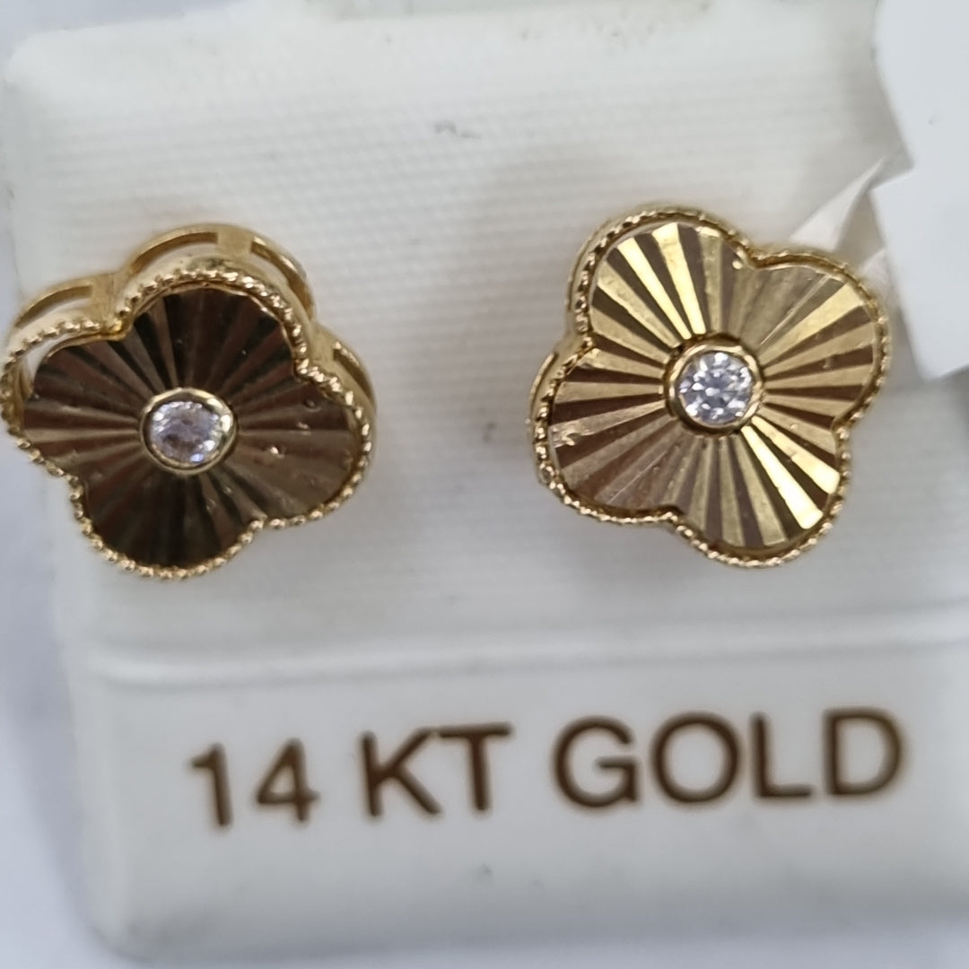 BROQUELES ORO 14K 1.5 (NUEVO)