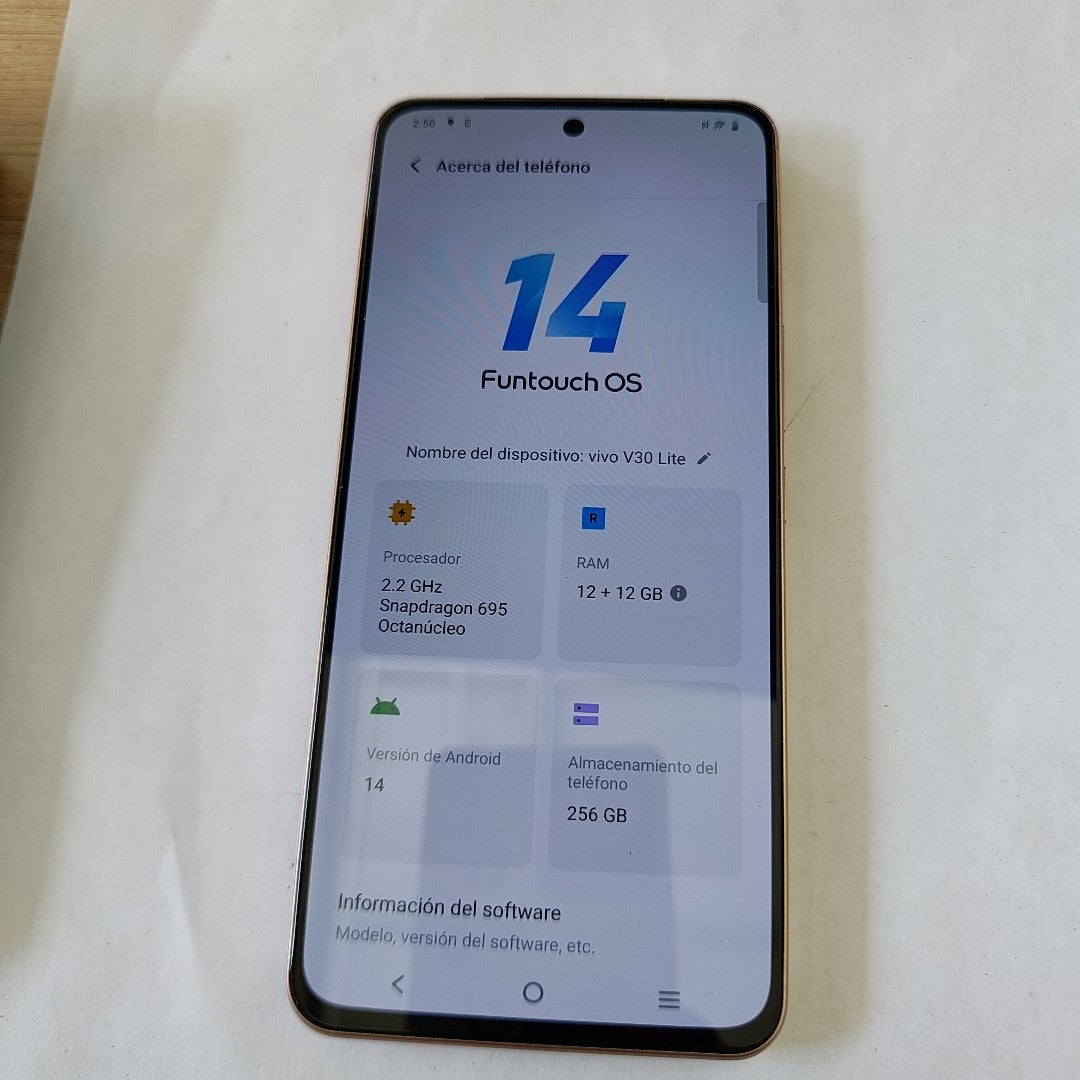 CELULAR VIVO V30 LITE V2314 (2023) 256 GB 12 GB RAM (SEMINUEVO)