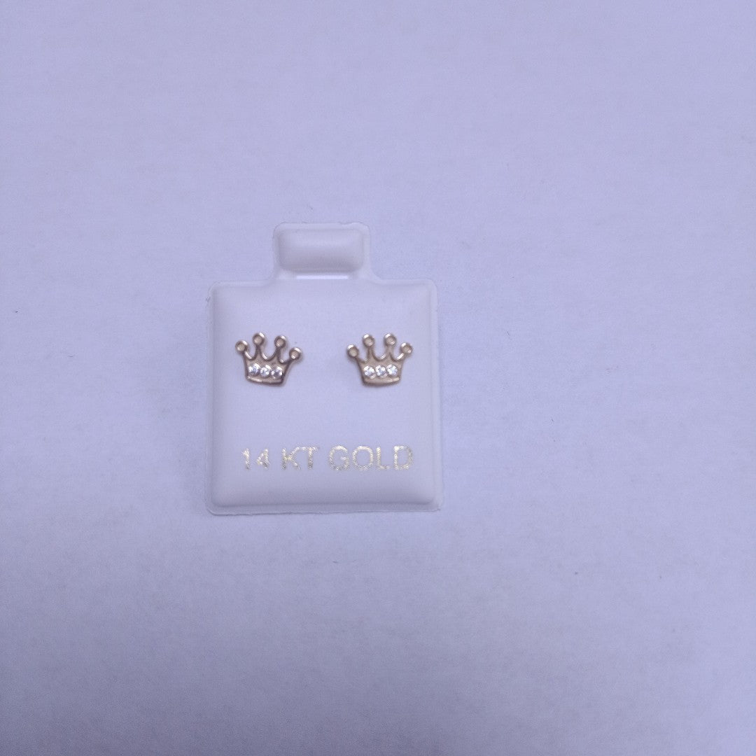 BROQUELES ORO 14K 1 (NUEVO)