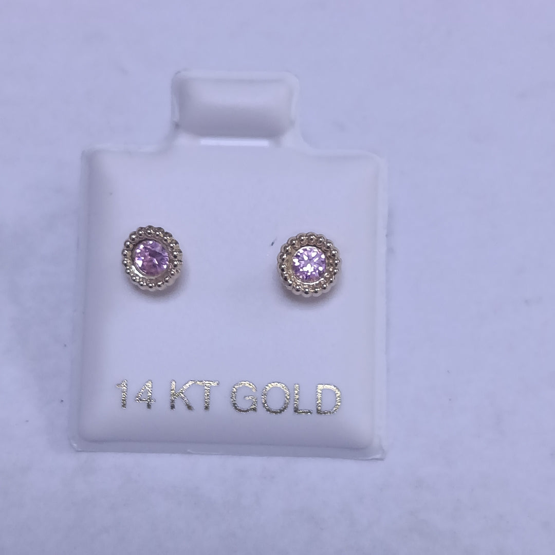 BROQUELES ORO 14K 1 (NUEVO)
