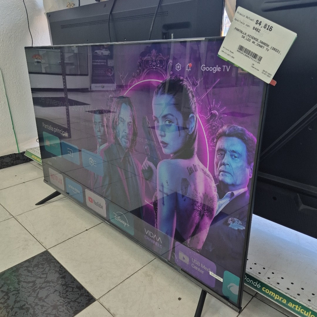 PANTALLA HISENSE 50A65K (2023) 50" LED 4K (SEMINUEVO)