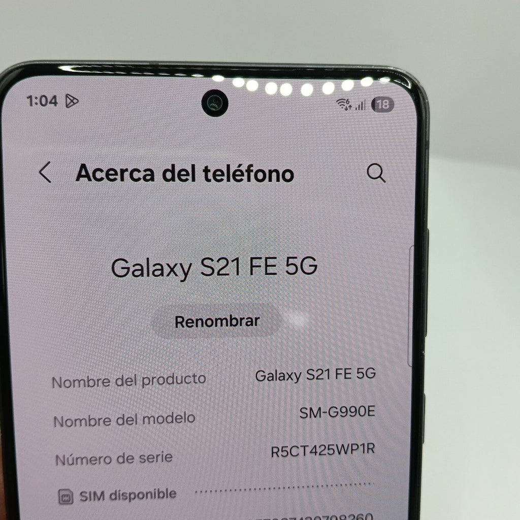 CELULAR SAMSUNG GALAXY S21 FE 5G SM-G990E 128 GB 6 GB RAM (SEMINUEVO)