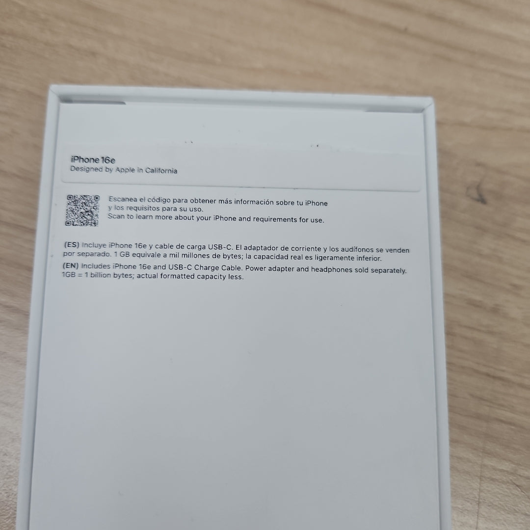 CELULAR APPLE IPHONE 16E A3408 (2025) 128 GB 8 GB RAM (SEMINUEVO)
