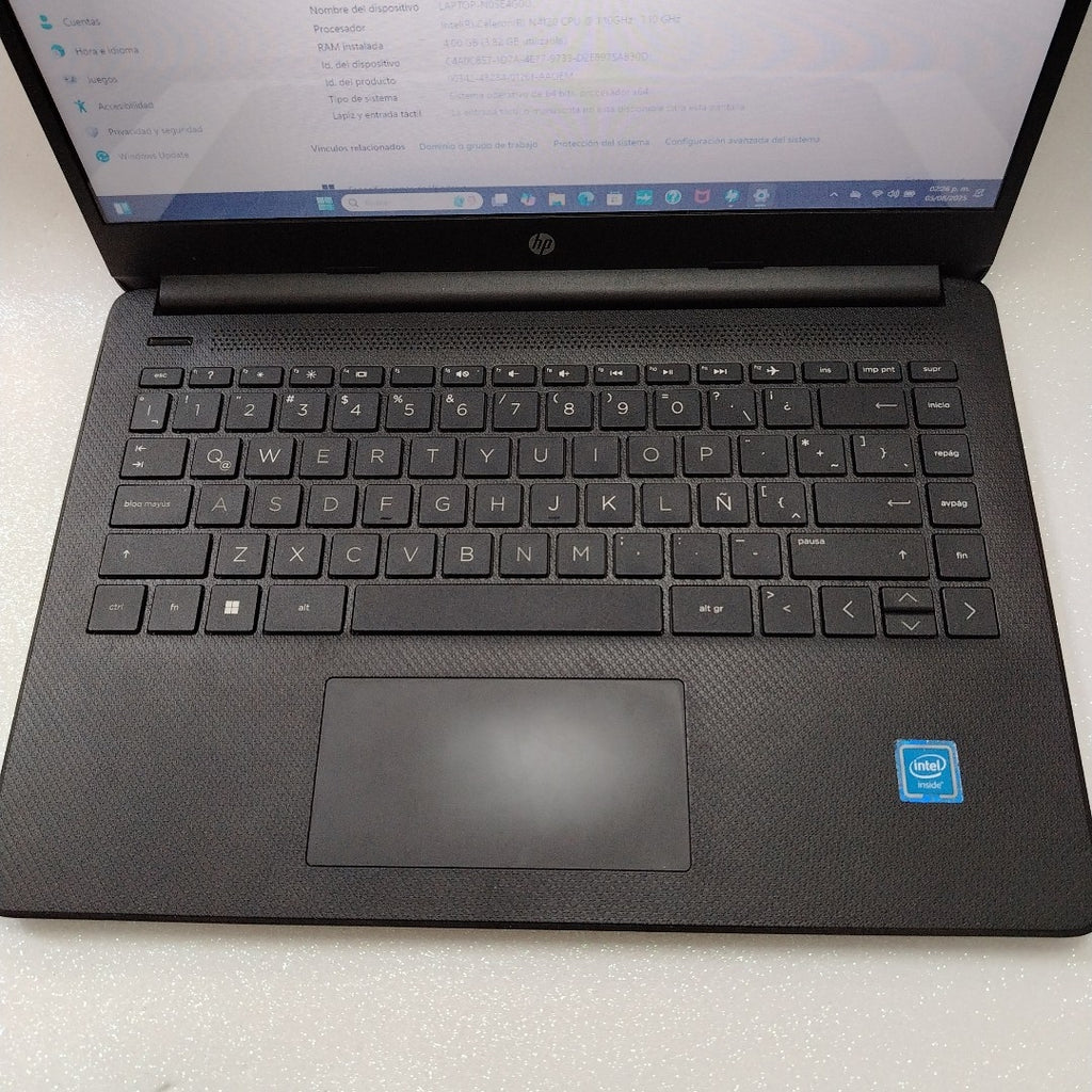 LAPTOP HP 14-DQ0501LA (2022) 256 GB SSD 4 GB RAM (SEMINUEVO)