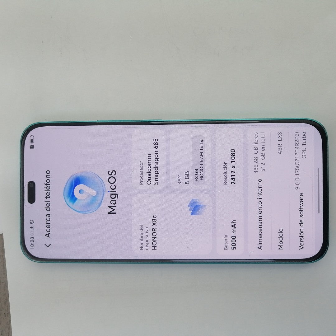 CELULAR HONOR X8C ABR-LX3 (2022) 512 GB 8 GB RAM (SEMINUEVO)