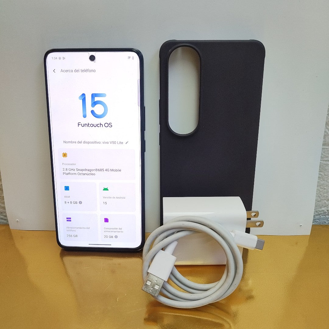 CELULAR VIVO V50 LITE V2441 (2025) 256 GB 8 GB RAM (SEMINUEVO)