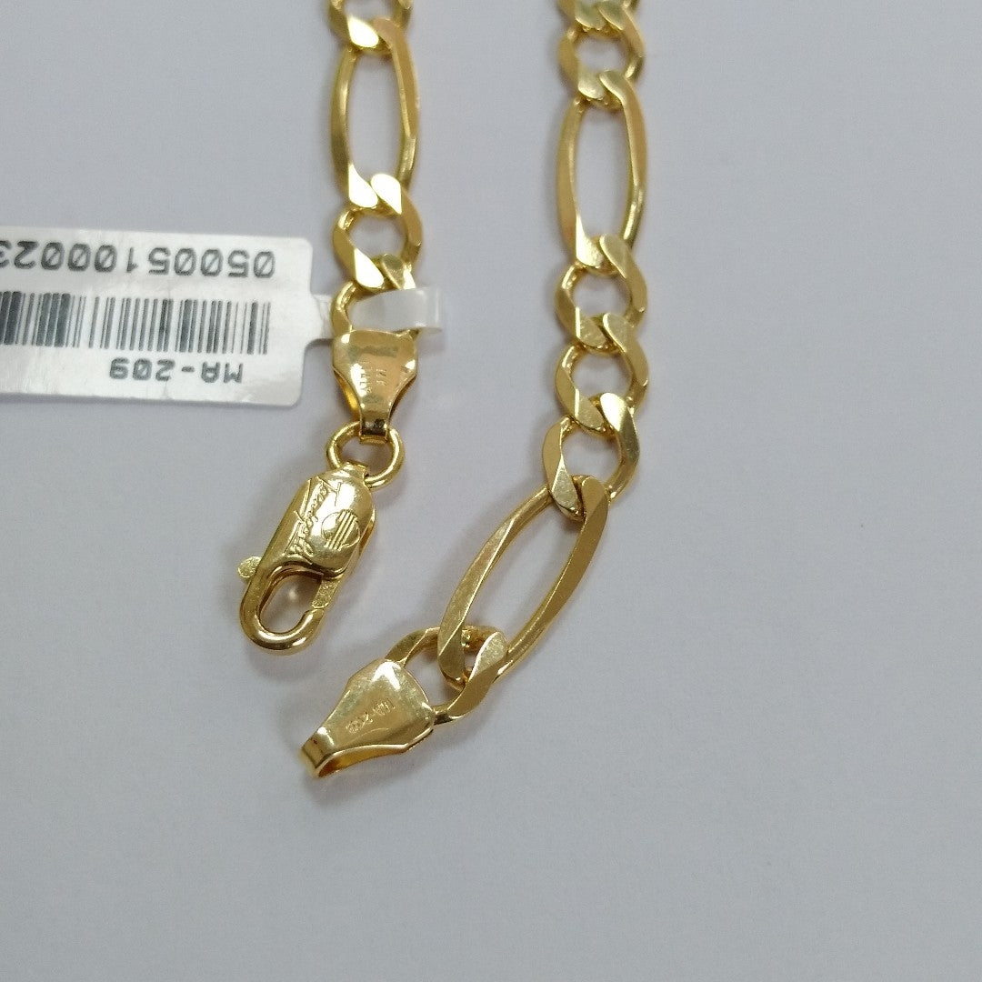 PULSERAS CABALLERO CARTIER 3*1 AMARILLA ORO 14K 6.7 (NUEVO)