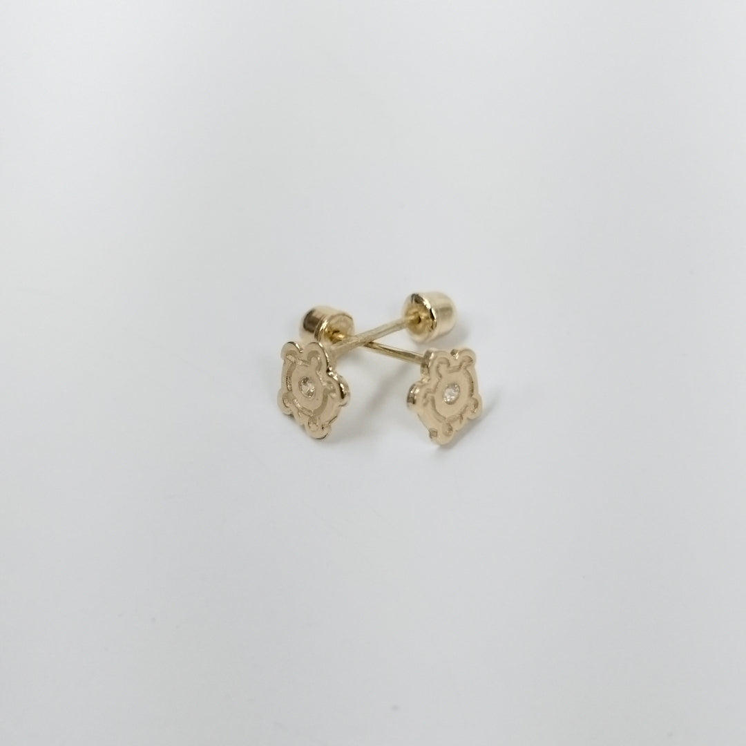 BROQUELES ORO 14K 1 (NUEVO)