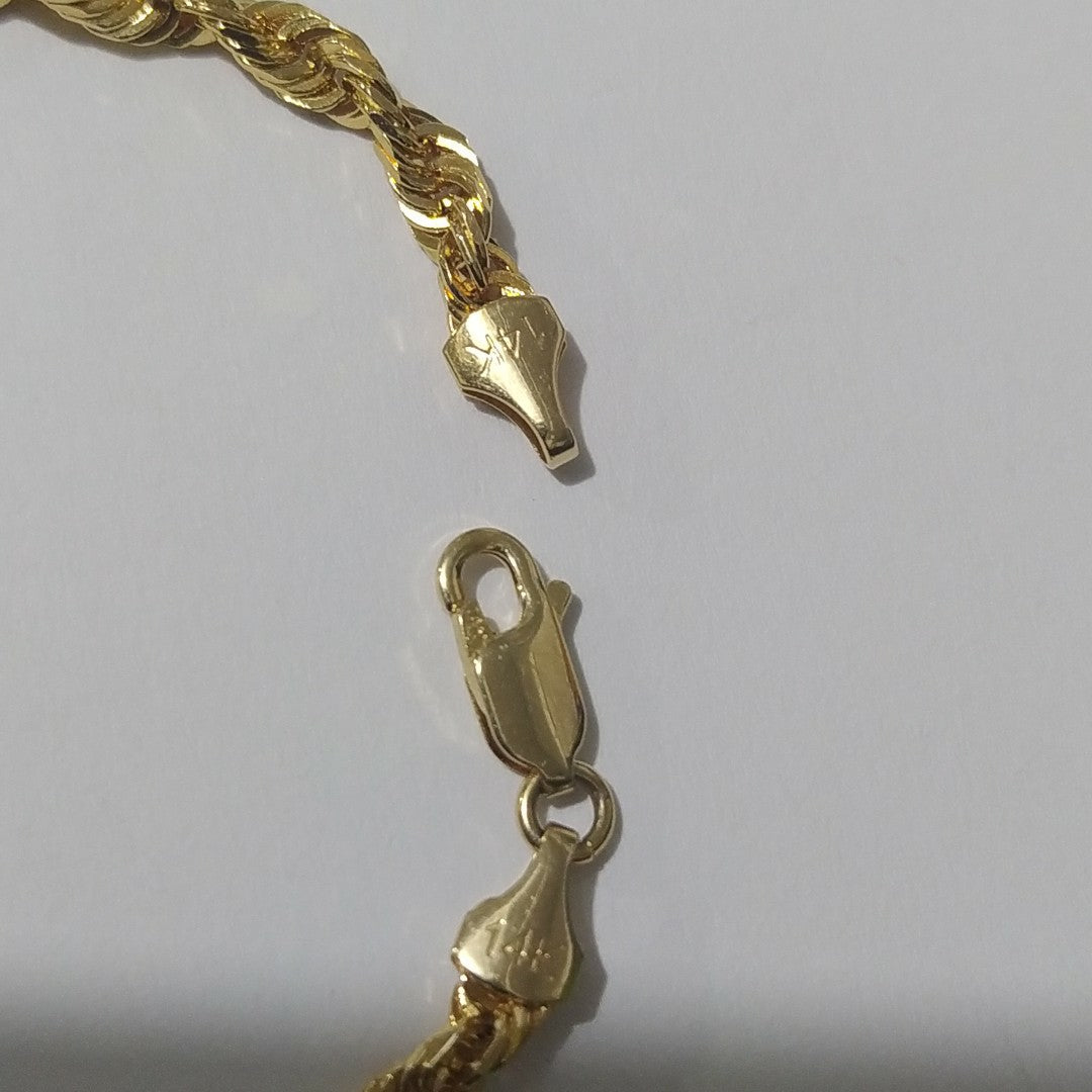 PULSERAS CABALLERO TORSAL ORO 14K 9.5 (NUEVO)