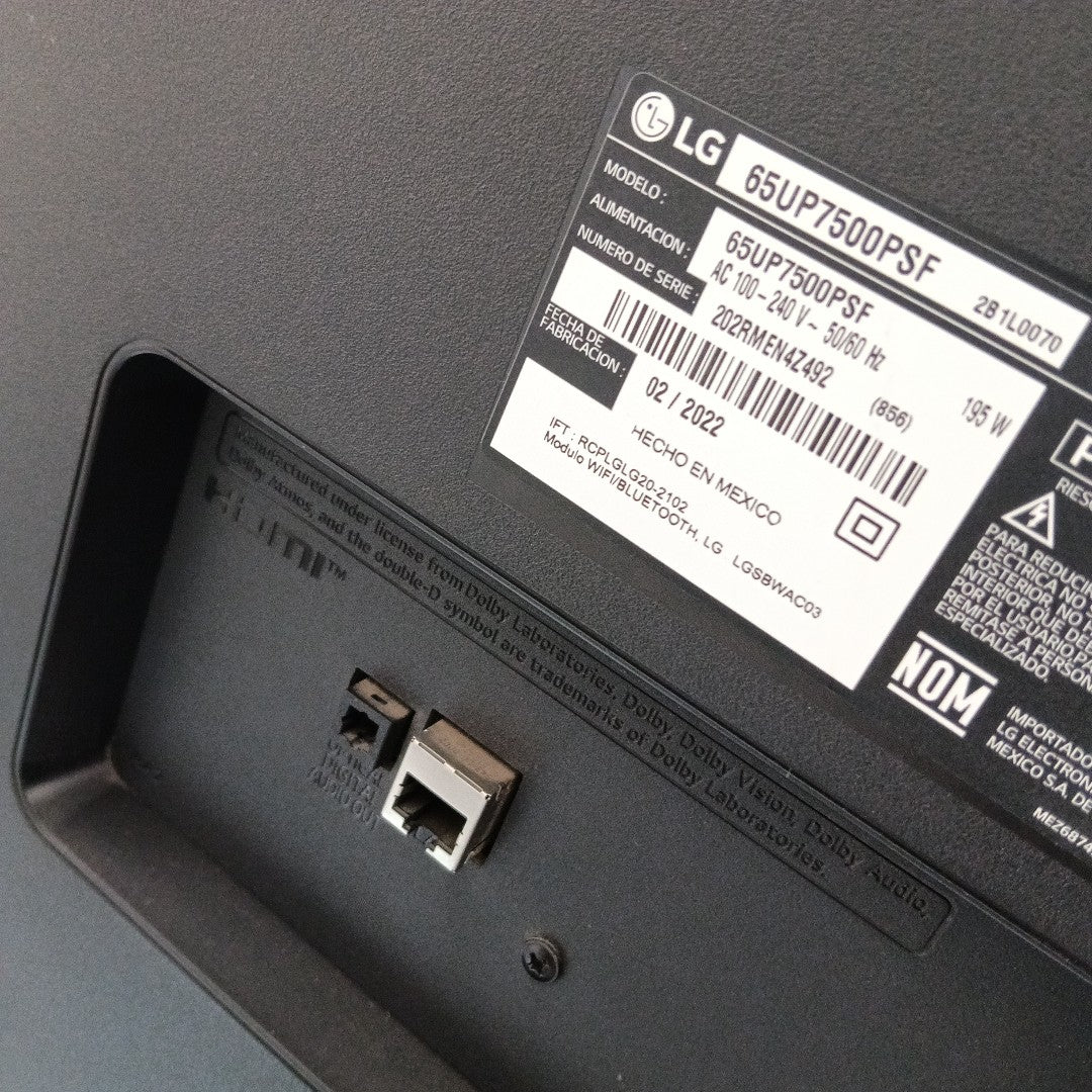 PANTALLA LG 65UP7500PSF (2022) 65" LED 4K (SEMINUEVO)