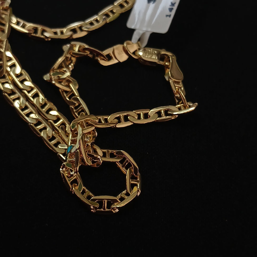 CADENAS GUCHI ORO 14K 10.3 (NUEVO)