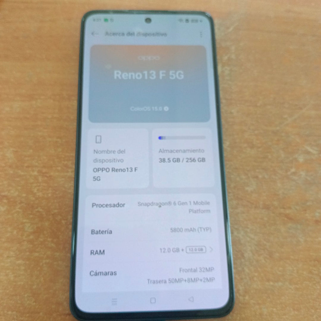 CELULAR OPPO  RENO 13F 5G CPH2699 (2025) 256 GB 12 GB RAM (SEMINUEVO)