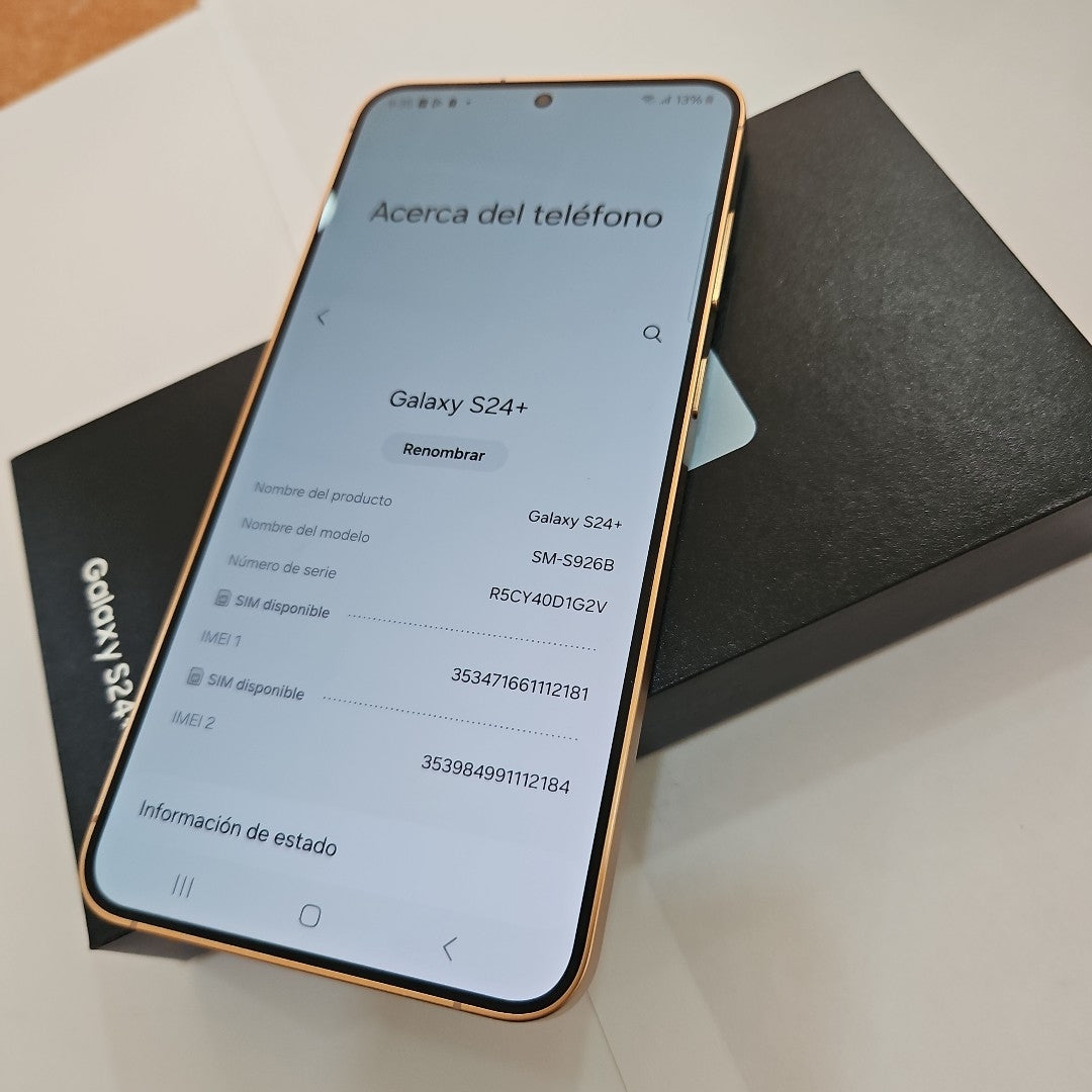 CELULAR SAMSUNG GALAXY S24 + SM-S926B (2024) 256 GB 12 GB RAM (SEMINUEVO)
