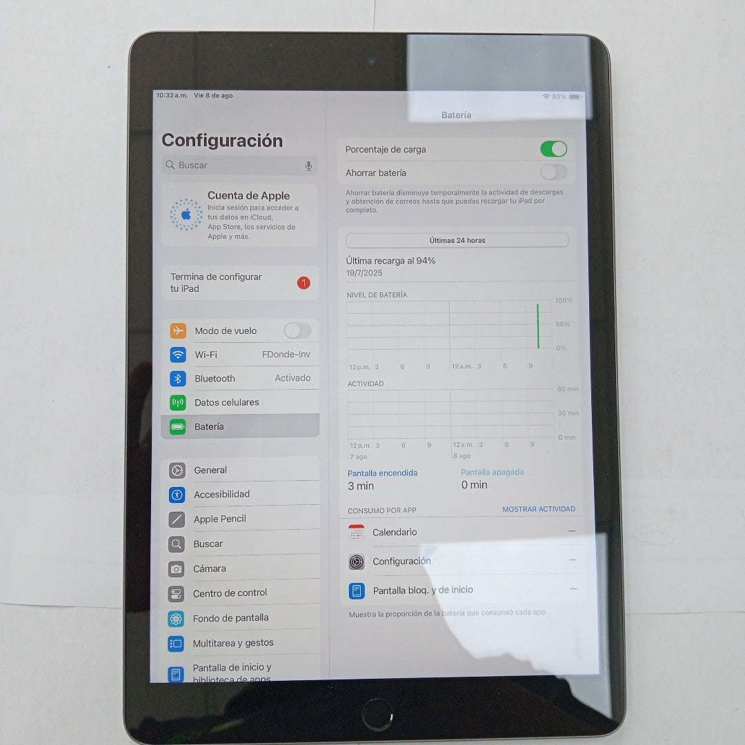 TABLETA APPLE IPAD 9 A2604 64 GB 3 GB RAM (SEMINUEVO)