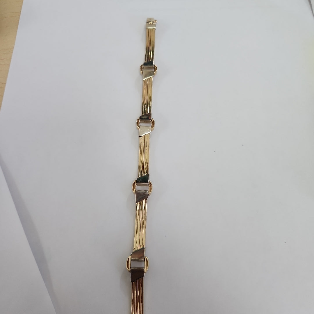 PULSERAS CABALLERO ORO 14K 19.7 (NUEVO)