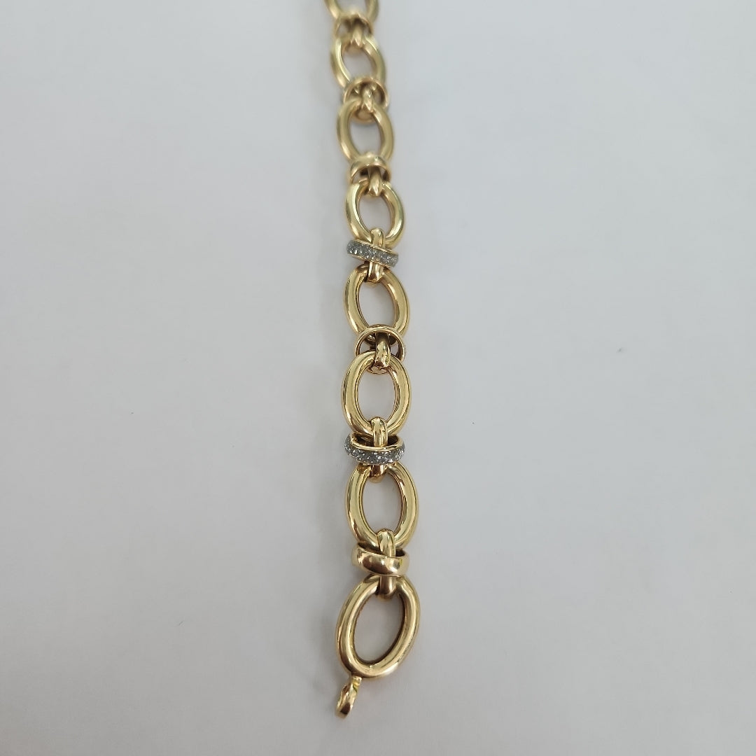 PULSERAS DAMA ORO 14K 9.5 (NUEVO)