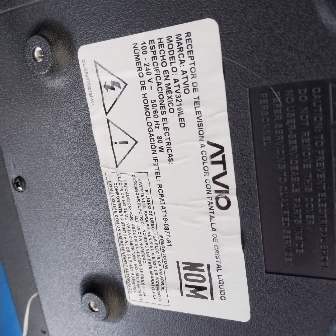PANTALLA ATVIO ATV3216ILED (2019) 32" LED (SEMINUEVO)
