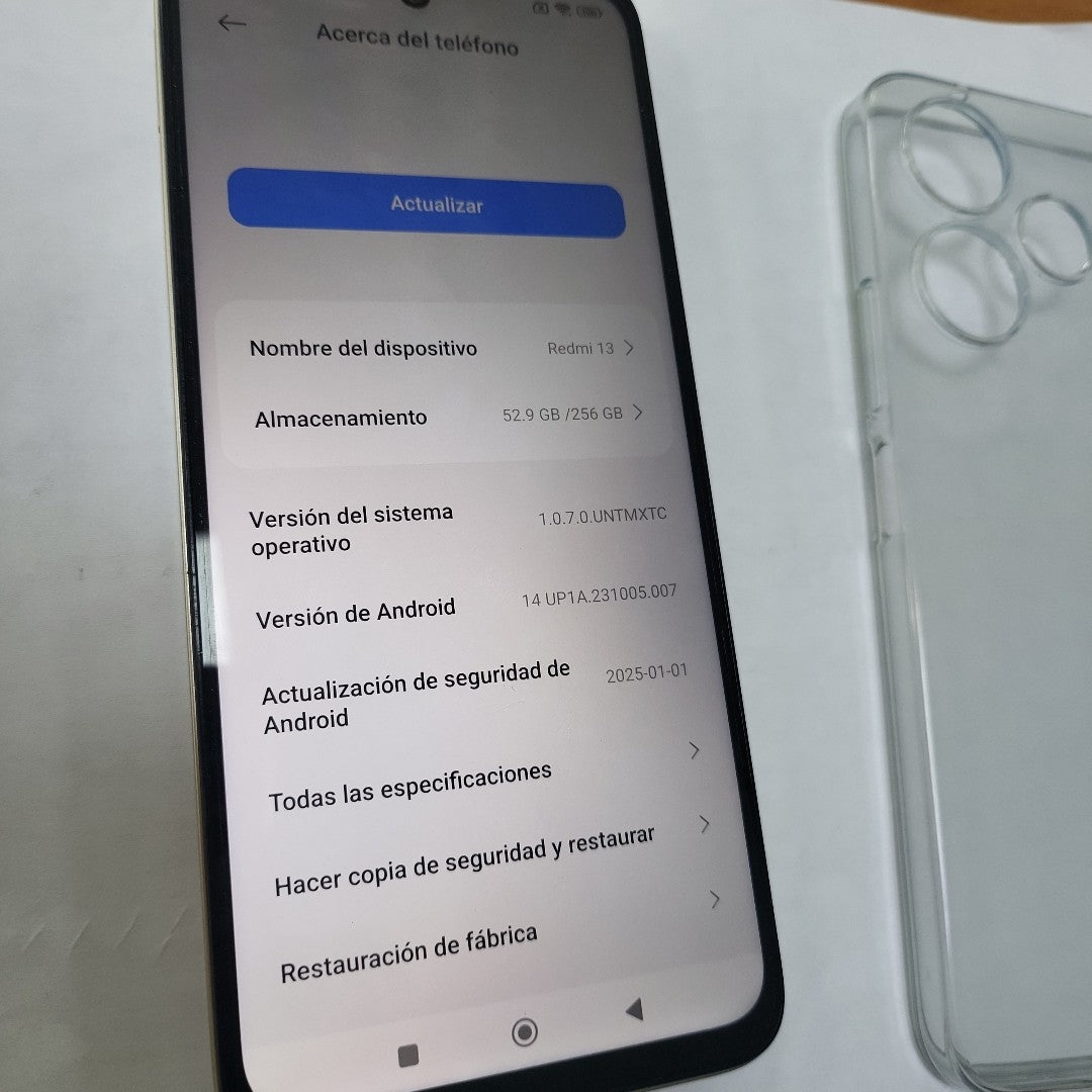 CELULAR XIAOMI REDMI 13 24049RN28L (2024) 256 GB 8 GB RAM (SEMINUEVO)