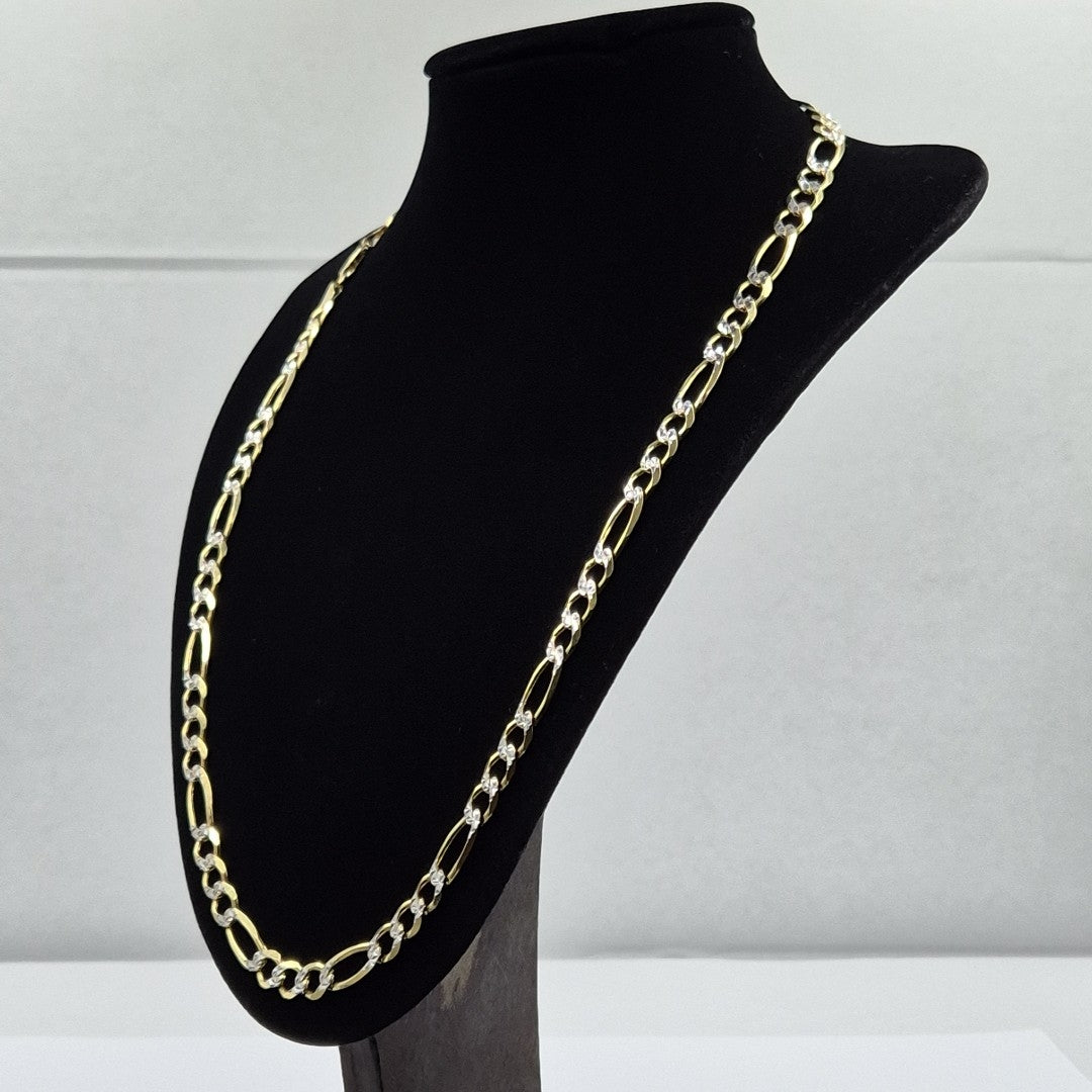 CADENAS CARTIER 3*1 DIAMANTADA ORO 14K 47.6 (NUEVO)