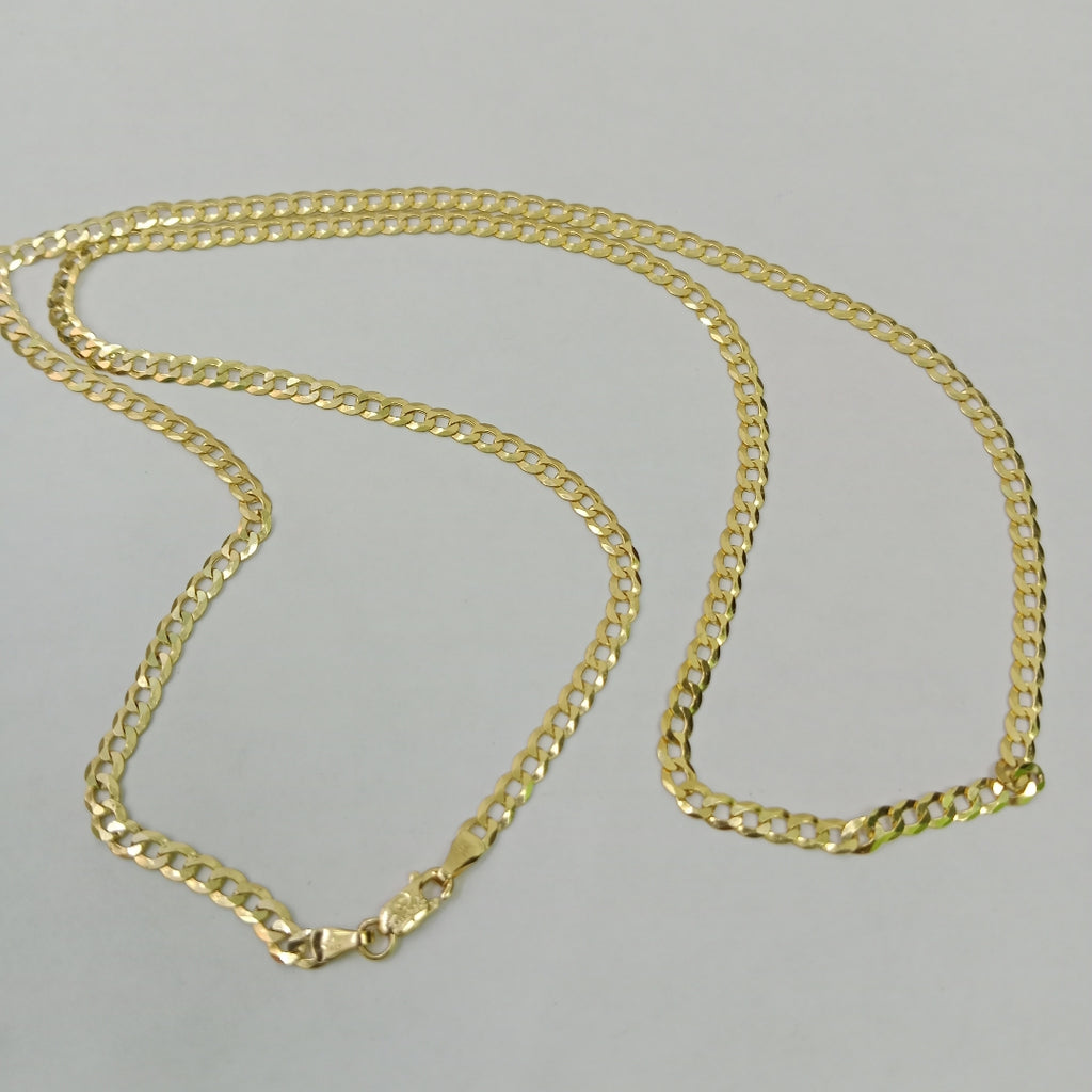 CADENAS BARBADA AMARILLA ORO 14K 7.4 (NUEVO)