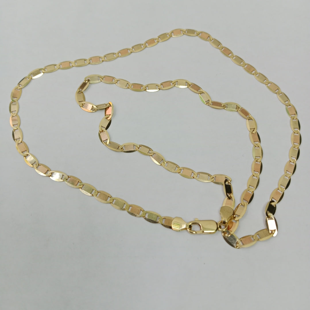 CADENAS VALENTINA/ESPEJO ORO 14K 9.9 (NUEVO)