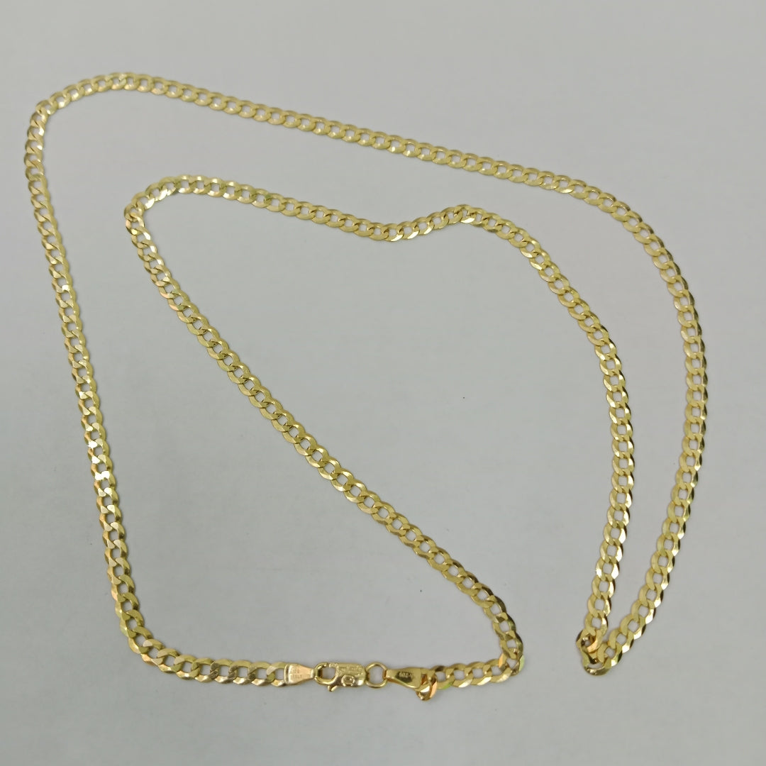 CADENAS BARBADA AMARILLA ORO 14K 7.4 (NUEVO)