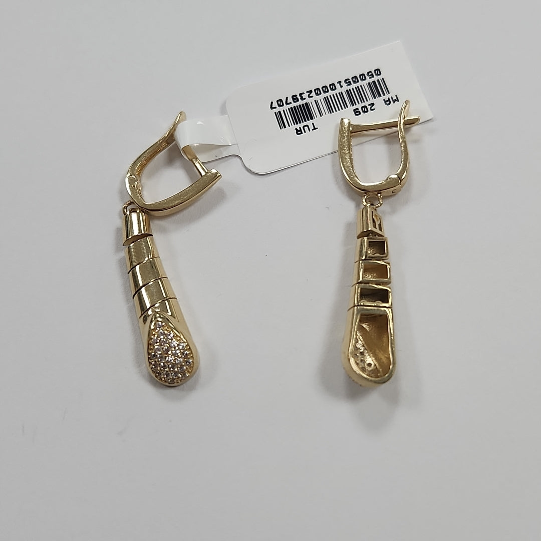 BROQUELES ORO 14K 5.8 (NUEVO)