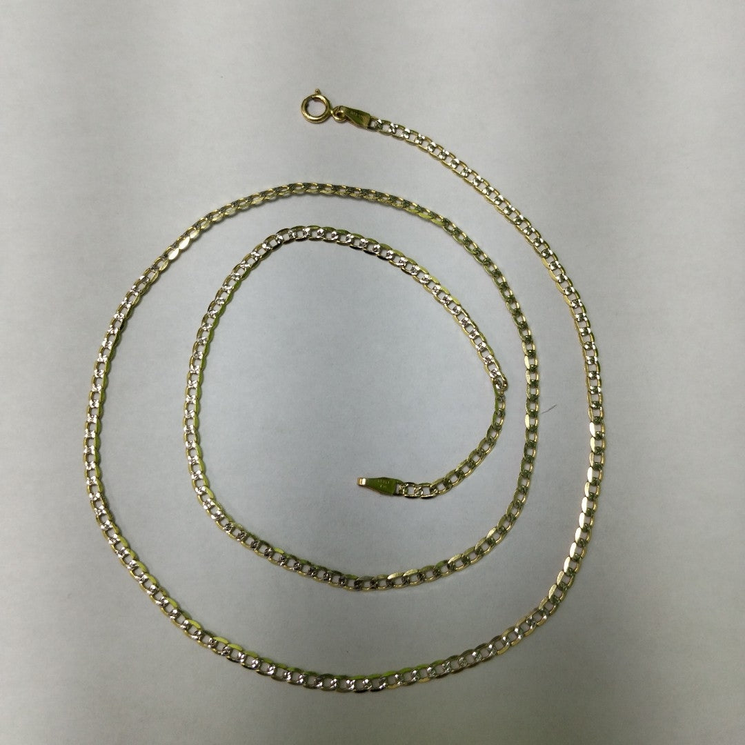 CADENAS BARBADA DIAMANTADA ORO 14K 4.3 (NUEVO)