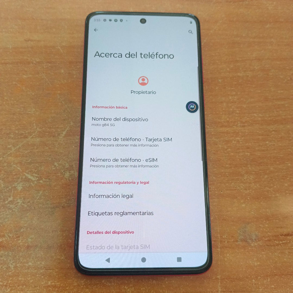 CELULAR MOTOROLA MOTO G84 XT2347-1 (2023) 256 GB 8 GB RAM (SEMINUEVO)