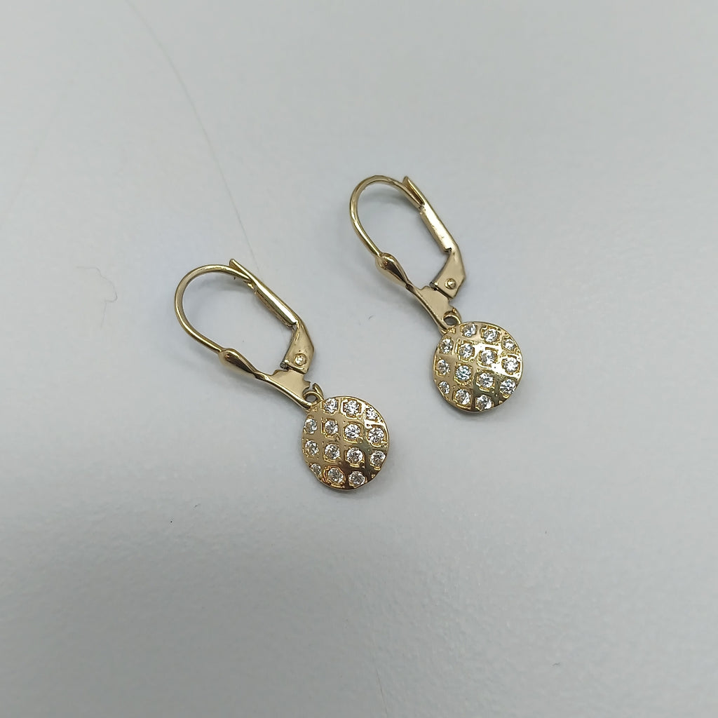 BROQUELES ORO 14K 2.3 (NUEVO)