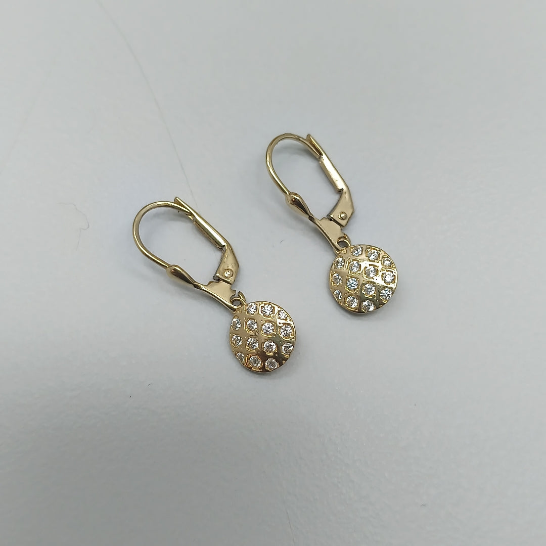 BROQUELES ORO 14K 2.3 (NUEVO)
