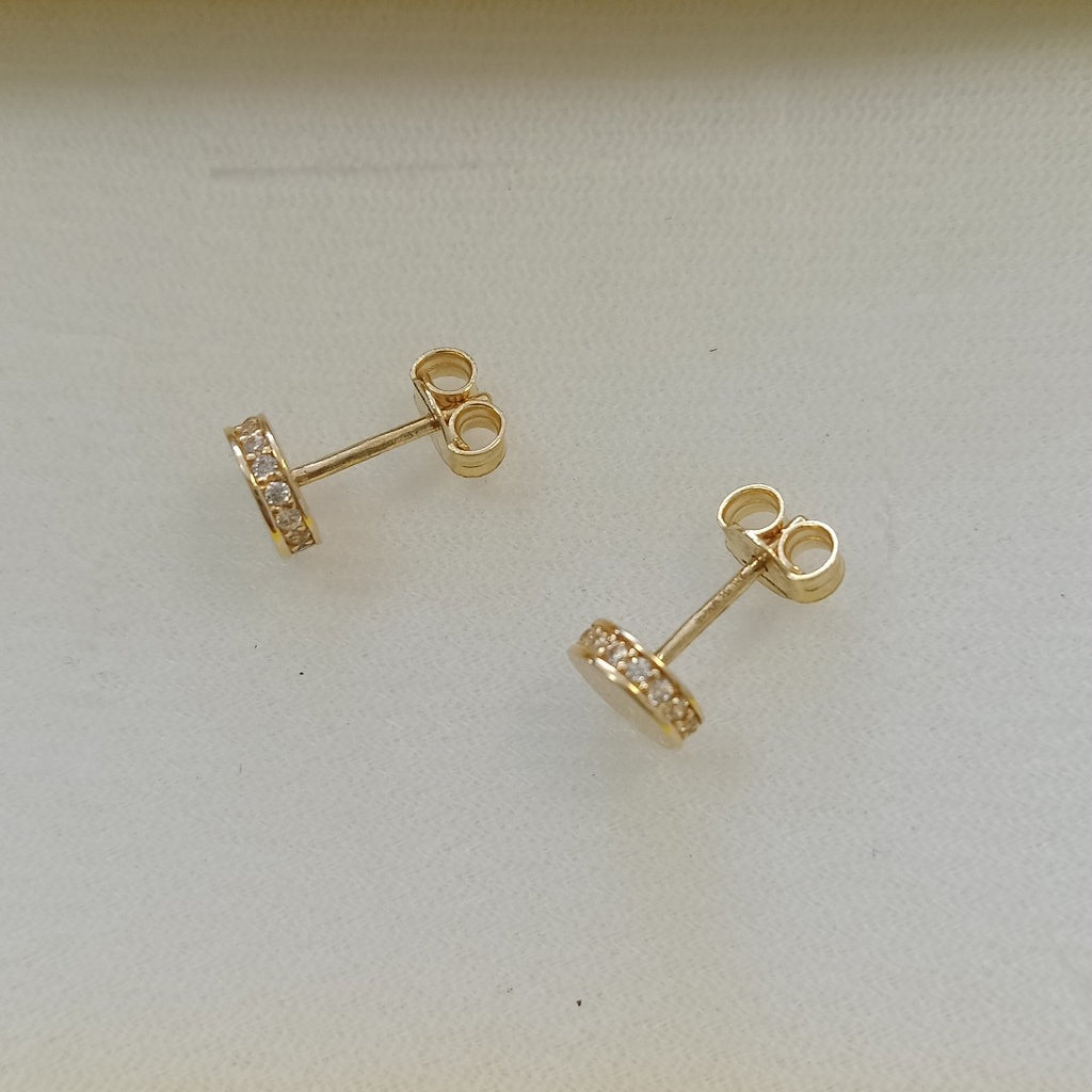 BROQUELES ORO 14K 1.5 (NUEVO)