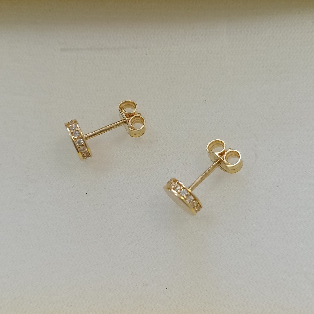 BROQUELES ORO 14K 1.5 (NUEVO)