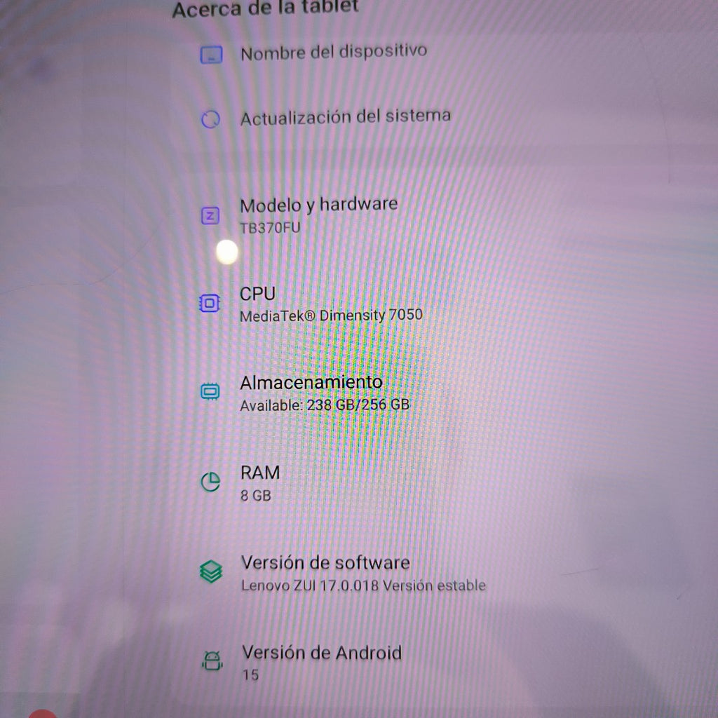 TABLETA LENOVO TAB P12 TB370FU (2023) 256 GB 8 GB RAM (SEMINUEVO)