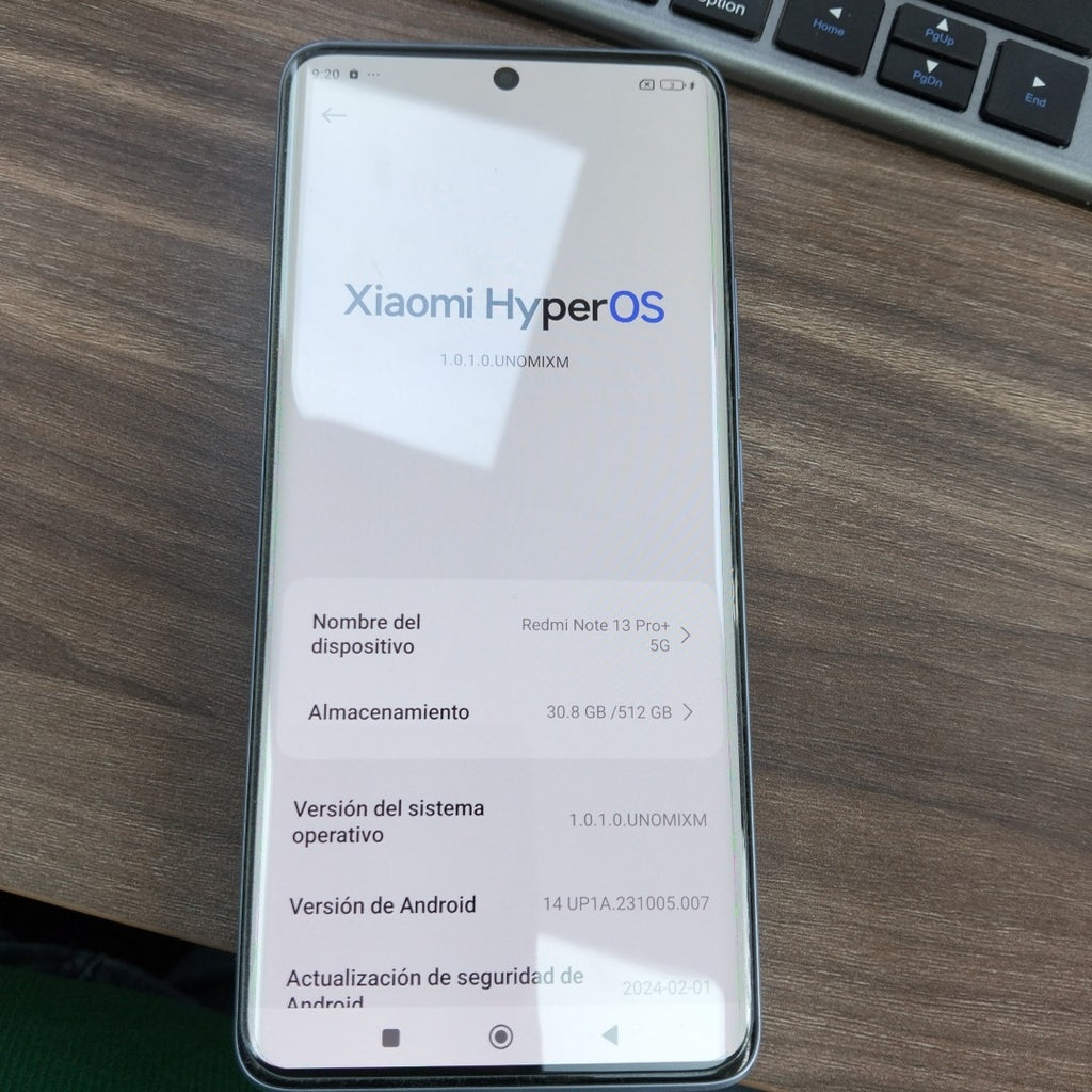 CELULAR XIAOMI REDMI NOTE 13 PRO+ 5G 23090RA98G (2023) 512 GB 12 GB RAM (SEMINUEVO)