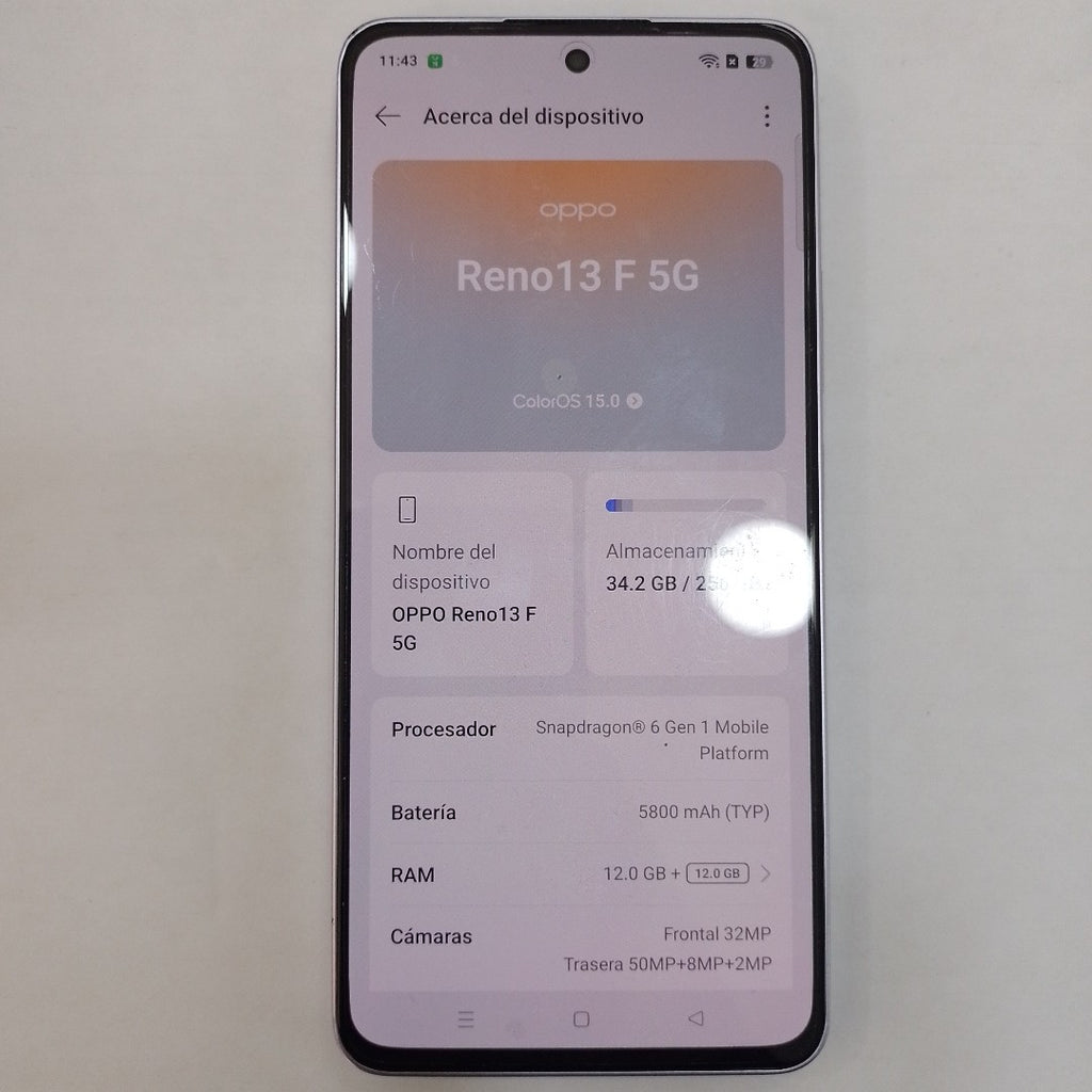 CELULAR OPPO  RENO 13F 5G CPH2699 (2025) 256 GB 12 GB RAM